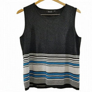 𝅺rayon Metallic nylon sleeveless "touch" top